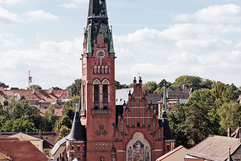 Blick auf die Brüderkirche Altenburg